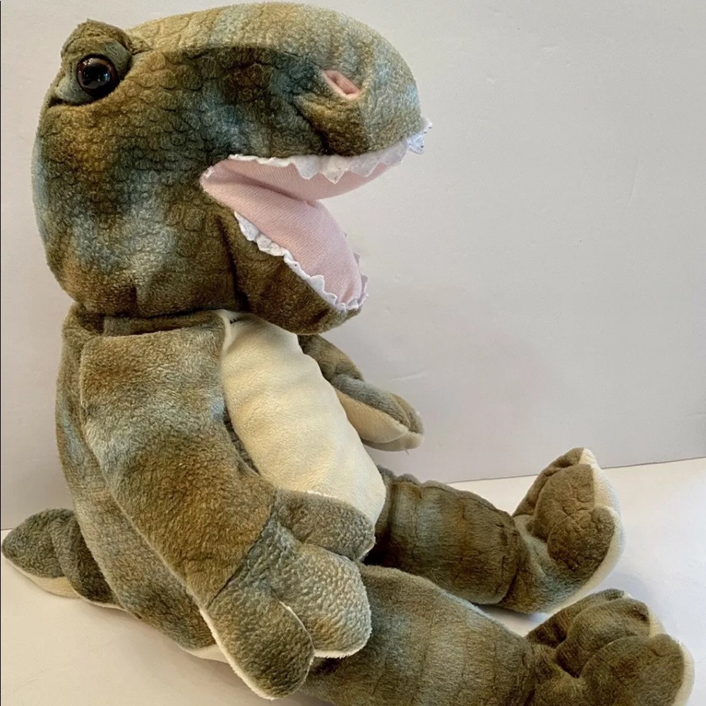 Teddy Mountain Plush Green Dinosaur 12" Stuffed‎
